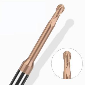 HRC 55 tisin tráng <span class=keywords><strong>CNC</strong></span> bóng mũi hai sáo cacbua vonfram thép cuối nhà máy rãnh sâu phay cắt ODM OEM diaoke - Product Image 1