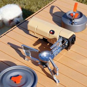 Portable 2600W Stainless Steel Self-driving Gas <b>Stove</b> Ignition Foldable Outdoor Camping Hiking BBQ Grill Cooker Manual Travel - Product Image 2