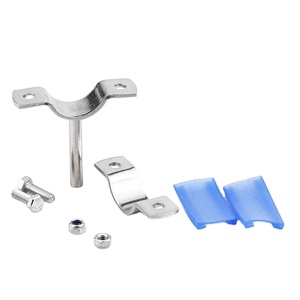 KQ cấp thực phẩm thép không gỉ 304 316 1 ''2'' 3 ''4'' Hàn vòng ống Bracket với rắn Bar và hai bu lông Ống kẹp chủ - Product Image 3