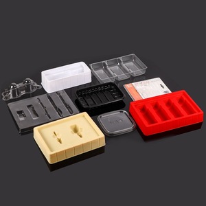 Bandejas de plástico personalizadas PET PVC para envasado de alimentos, bandejas interiores con opción de impresión de logotipo para pastel de luna y otros productos - Product Image 1