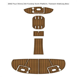 2002 Four Winns 234 Funship Yacht & Marine Revêtement de pont en teck EVA, design moderne imitation bois, pour extérieur, installation par clic - Product Image 5