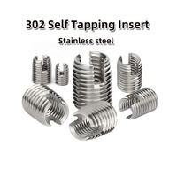 Inserts autotaraudeurs entièrement filetés en acier inoxydable 302 M2-M24, marque BEINANJIXIE, pour une résistance accrue, antidérapants, fendus 1,5 mm