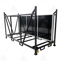 Plateforme de scène réglable en hauteur en aluminium avec chariot de transport