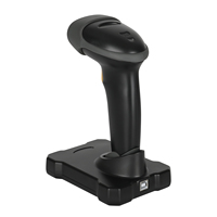 Escáner de Código QR Inalámbrico 2.4G MJ2870 con Base de Carga, Lector de Códigos de Barras CMOS 1D 2D, Escáner Inalámbrico para Inventario POS