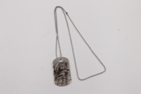 Collier avec logo laser personnalisé Étiquette de chien vierge pour chien Cadeau pour homme