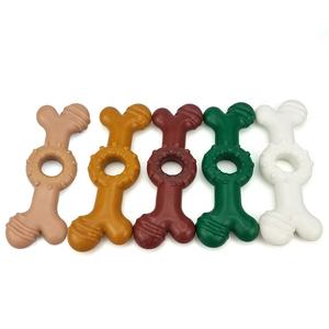 छोटे कुत्तों के लिए 2025 टिकाऊ पालतू चबाना खिलौने बेकन स्वाद सख्त और दांतों की सफाई करने वाली हड्डियों के खिलौने - Product Image 6