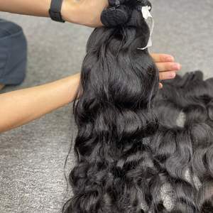 BLACK FRIDAY Real sin procesar crudo chino Natural suelto onda profunda Remy virgen cabello humano trama doble paquete dibujado - Product Image 4