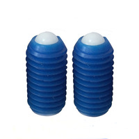 Piston à ressort à bille fileté en plastique POM M3-M10