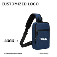 Sac à bandoulière personnalisé avec logo, fermeture éclair, sac de poitrine, sac à dos de jour, sac bandoulière pour voyage, sport, course à pied, randonnée
