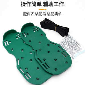 Aérateurs à pointes vertes pour jardin, chaussures de décompactage du sol, outils d'aération manuels pour pelouse - Product Image 3
