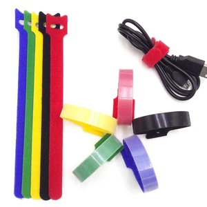 Attaches-câbles en nylon réutilisables colorés à boucles <span class=keywords><strong>auto</strong></span>-agrippantes, organisateurs de fils <span class=keywords><strong>auto</strong></span>-adhésifs, sangles <span class=keywords><strong>Velcro</strong></span> pour la gestion des câbles - Product Image 5