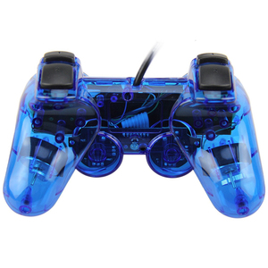 Factory-Designed Transparent PS <strong>2</strong> Wired Gamepad with Dual Vibration Handle Customizable No-Logo <strong>Controller</strong> - Product Image 4