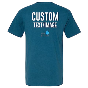 เสื้อยืดคอกว้างทรงเข้ารูปสำหรับผู้ชาย-ผ้าโพลีเอสเตอร์/คอตตอน สีและขนาดปรับแต่งได้ - Product Image 1