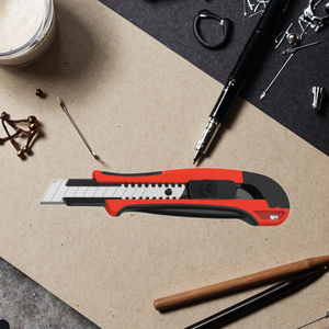 Промышленный универсальный нож 18 мм с автоматическим замком ABS + нержавеющая сталь Ручка лезвия для хранения тяжелых инструментов для ремонта OEM - Product Image 3