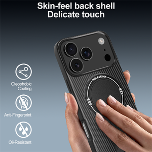 Étui de téléphone magnétique avec support, motif en fibre de carbone, pour <span class=keywords><strong>Huawei</strong></span> Pura 80 70 Pro+/80 70 Ultra/Mate70 Pro, <span class=keywords><strong>coque</strong></span> de luxe - Product Image 5