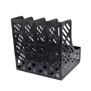 Office Supplies Plastic Desktop Storage File <b>Holder</b> Four-Piece File Frame File Box Student Large Capacity <b>Document</b> <b>Holder</b> - Product Image 4