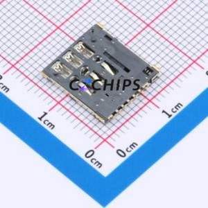 CSIM-1351-7P SIM Card Connector SMD Connector Self-Return Type Nano SIM Card Card Holder 1.37mm - Product Image 2