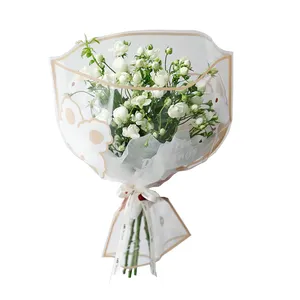 Involucro di Bouquet di plastica trasparente con Design a coniglio per sacchetto regalo di fiori