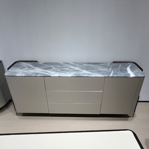 Meuble de rangement moderne de luxe en marbre pour salon, chambre, hôtel et bar à dîner - Design minimaliste Lou - Product Image 5