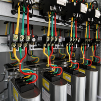 Armoire de correction du facteur de puissance basse tension GGJ 400V 630A, panneau de banque de condensateurs à 12 banques, IP40, acier inoxydable