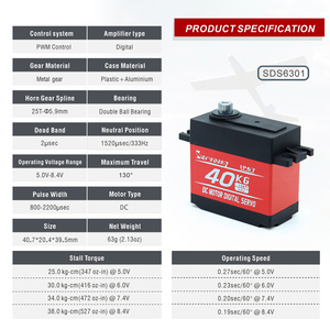 Kích thước tiêu chuẩn mô-men xoắn cao kỹ thuật số chỉ đạo động cơ <span class=keywords><strong>servo</strong></span> 30kg 8.4V IP67 kim loại không thấm nước bánh RC <span class=keywords><strong>servo</strong></span> cho Robot Xe thuyền máy bay - Product Image 3