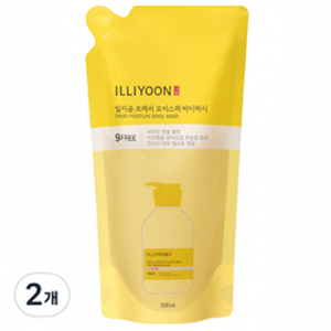 Illiyoon Fresh Moisture Bagnoschiuma Ricarica 500ml Confezione da 2 Sconto Ingredienti Acido Ialuronico Liquido - Product Image 1