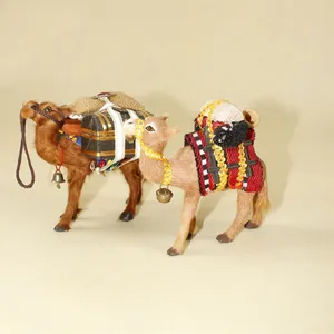 Lama Toy Camel Doll Desktop-Spielzeug Wüsten tiere Dekor Simulation Realistisches Kamel modell Animal Crafts Artificial
