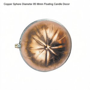 Esfera de Cobre de 85 mm de Diámetro, Decoración con Vela Flotante - Product Image 3