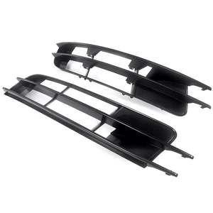 Grille de pare-chocs avant Audi Q7, prise d'air inférieure, plastique ABS, 2007-2009, ensemble gauche et droit - Product Image 5