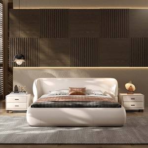 איכות גבוהה קווין קינג סייז עיצוב חדר שינה עיצוב ריהוט מודרני יוקרתי עץ יוקרתי מסגרת מיטה זוגית - Product Image 1