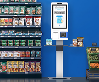 Kiosco POS de Autoservicio con Pantalla Táctil Capacitiva de 21.5/24/27/32/43 Pulgadas, Lector de Tarjetas NFC, Impresora Térmica de 80 mm, Wi-Fi 6, Bluetooth 5.2