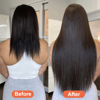 Extension de cheveux naturels Remy — ali queen, cheveux humains vierges, couleur ombrée, Micro boucle pré-collée