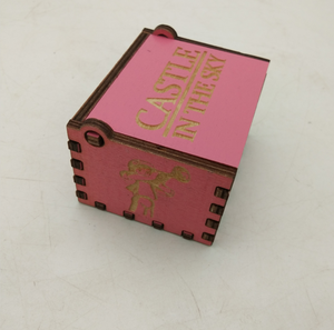 Caja de Música Personalizada de Madera para Días Festivos, Cajas de Regalo de Madera, Artesanías de Madera Tallada con Asa - Product Image 3