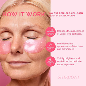 Venta al por mayor 30 pares debajo de la máscara parches para los ojos Gel hidratante iluminador rosa para las arrugas de los ojos bolsas - Product Image 3