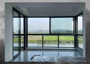 <span class=keywords><strong>Ventana</strong></span> de Imagen de Aluminio con Doble Acristalamiento, Resistente <span class=keywords><strong>al</strong></span> Viento y a la Corrosión, de Estilo Minimalista y Alta Resistencia, para Villas en el Sudeste Asiático/Medio Oriente - Product Image 4