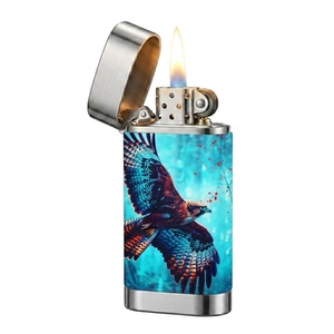 Encendedor de Gas Recargable Electrónico Falcon X con Logotipo Personalizado, Diseño de Llama de un Solo Chorro para Fumar Cigarros y Cigarrillos en Francia - Product Image 2