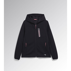 Sudadera Diadora Ability Athena Negra con Cremallera, Corte Deportivo, Talla XS, para Todas las Temporadas - Product Image 1