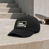 Gorra Dad Cap de Algodón con Perfil Bajo y Visera Curva, Bordado Plano, Paquete Promocional para Vendedores de Estilo de Vida Juvenil con Logotipo Personalizado, MOQ Bajo