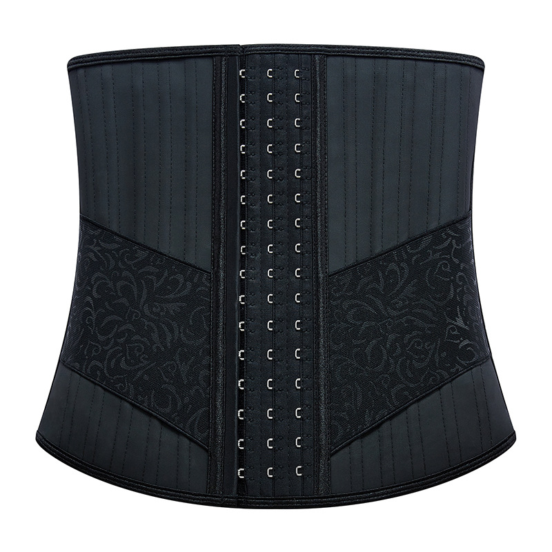 ZOYIAME Custom 25 Steel Bones Corset Women Latex Waist Trainer with High Compression Elastic Band