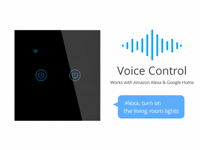 Interruptores de Pared Inteligentes OCY Zigbee con Control Remoto por Voz y Temporizador, Monitoreo de Energía, Control por Aplicación Tuya, Retención Magnética, para Hogar Inteligente