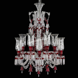 Premier sang trọng Đèn Treo Tường Khung ánh sáng pháp pha Lê Tường Đèn Rouge Glass Shade trong nhà văn phòng trang trí - Product Image 4