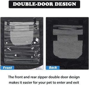 Remorque à vélo pliable 2-en-1 pour bébé et animal de compagnie avec structure de plate-forme pour les enfants à vélo - Product Image 5