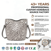 Bolso de Hombro Tipo Cubo de Piel Sintética con Estampado de Cebra y Herrajes Plateados, Elegante y Chic para Uso Diario, Personalizable OEM