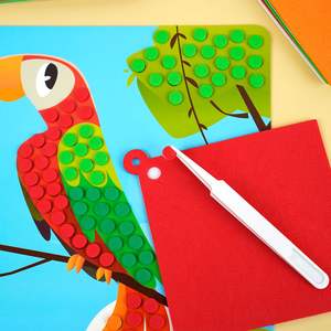 Juguete de viaje de arte Sin desorden creativo DIY, Kits de manualidades DIY a la moda, regalos de cumpleaños, Kit DE ARTE DE PUNTOS EVA <span class=keywords><strong>para</strong></span> niños y <span class=keywords><strong>niñas</strong></span> - Product Image 4