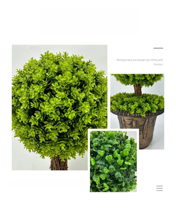Árvore <span class=keywords><strong>Artificial</strong></span> de Folhagem Verde de 120cm, Decoração de Buxo Falso, Bonsai Topiário em Forma de Bola, Grande Planta Interna em Vaso para Decoração Externa - Product Image 5