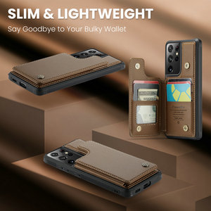 Caseme เคสหนังฝาหลังแบบฝาพับแม่เหล็ก, สำหรับ Samsung S23 22 21 FE Note 20 <span class=keywords><strong>10</strong></span> <span class=keywords><strong>Plus</strong></span> เคสกันกระแทกสำหรับ Samsung S23 FE - Product Image 2