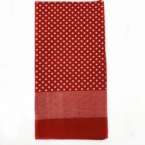 100% cotton sport dot neckerchief environmental protection head wrap for soft custom fashion 40S multifunctional bandana