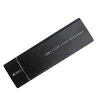 Boîtier externe pour disque SSD M.2 PCI-E NVME en alliage d'aluminium portable, vente en gros d'usine