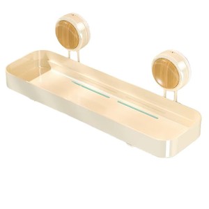 Suction Cup Shelf Rectangular Wall Mounted Bathroom Storage Rack Durable Suction Mounted Depth 4-7.9in - Product Image 5
