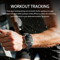 Montre connectée SENBONO LC211 2,01 pouces, étanche 1 ATM, GPS, boussole, surveillance de la santé, bracelet en silicone, système d'exploitation Android, unisexe